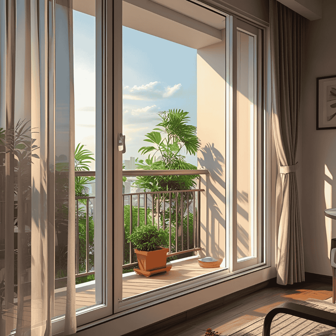 uPVC Two Track Windows – Stylish & Functional in Madurai & Tamil Nadu