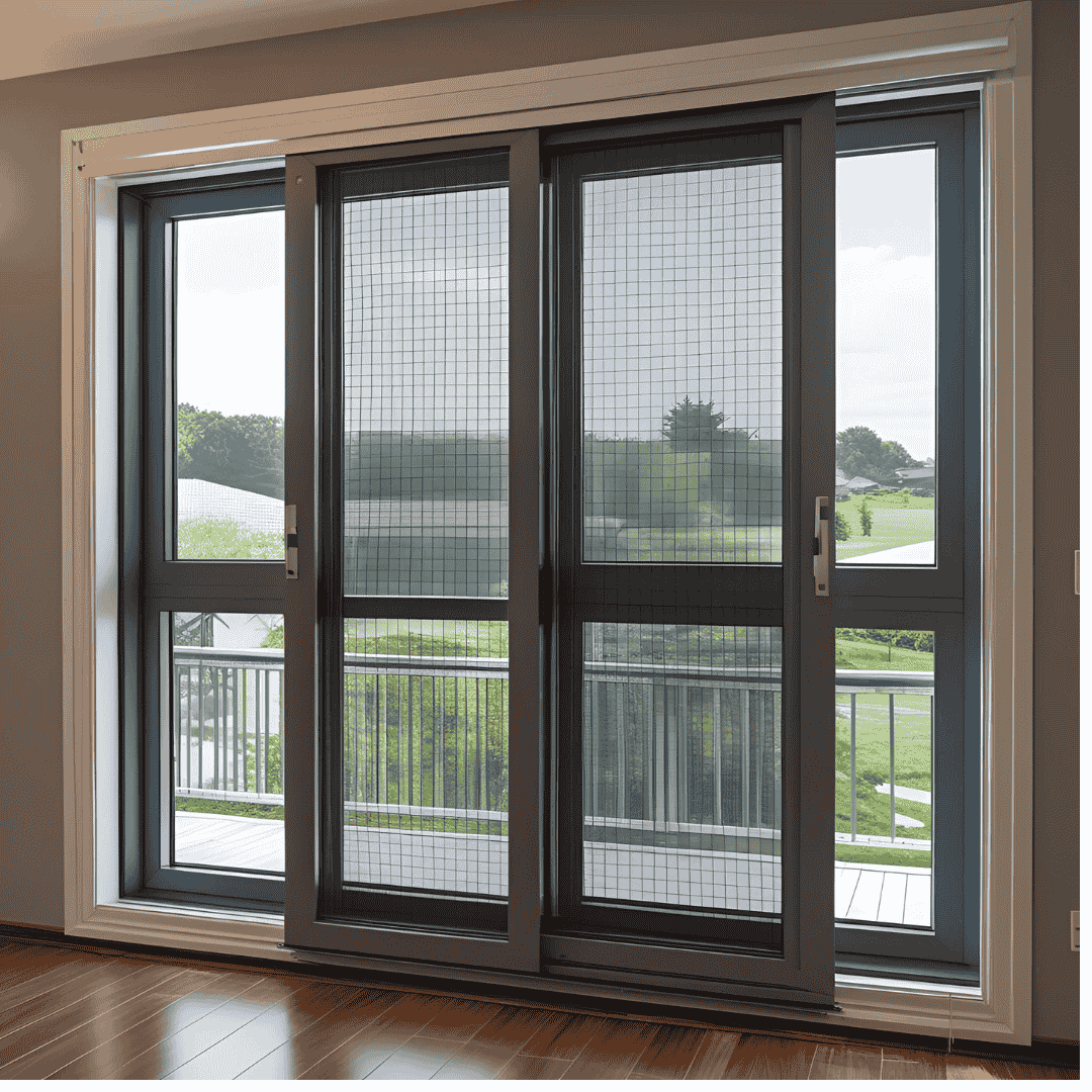 uPVC Sliding Window with Mosquito Net in Madurai