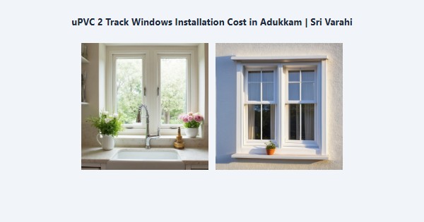 Best uPVC 2 Track Windows Installation Cost in Adukkam, Kodaikanal | Sri Varahi