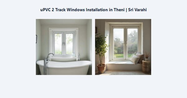 Best uPVC 2 Track Windows Installation in Theni | Sri Varahi