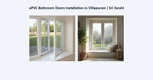 Best uPVC Bathroom Doors Installation in Villapuram, Madurai | Sri Varahi