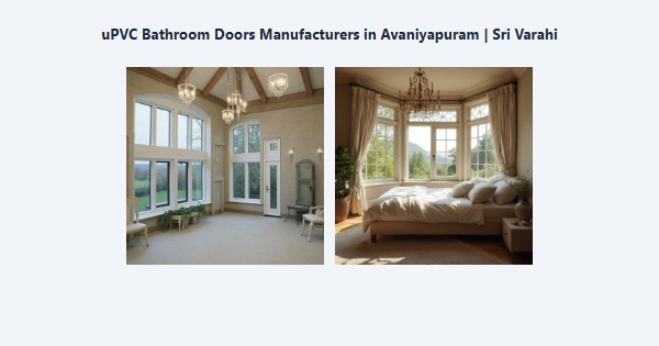 Best uPVC Bathroom Doors Manufacturers in Avaniyapuram, Madurai | Sri Varahi