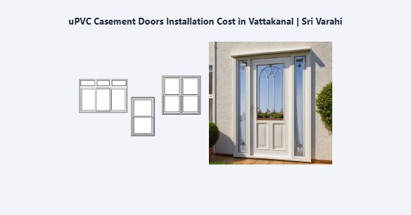 Best uPVC Casement Doors Installation Cost in Vattakanal, Kodaikanal | Sri Varahi