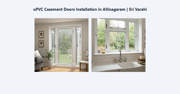 Best uPVC Casement Doors Installation in Allinagaram, Theni | Sri Varahi