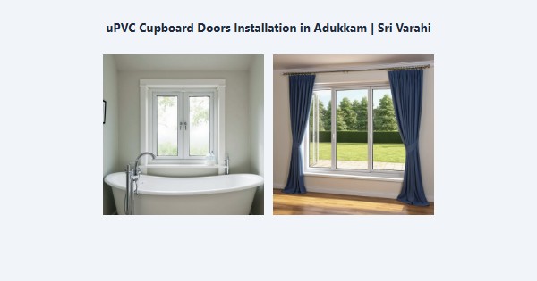 Best uPVC Cupboard Doors Installation in Adukkam, Kodaikanal | Sri Varahi