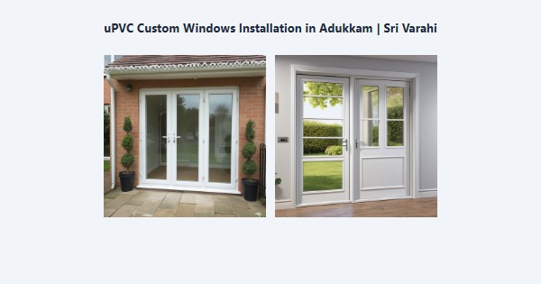 Best uPVC Custom Windows Installation in Adukkam, Kodaikanal | Sri Varahi