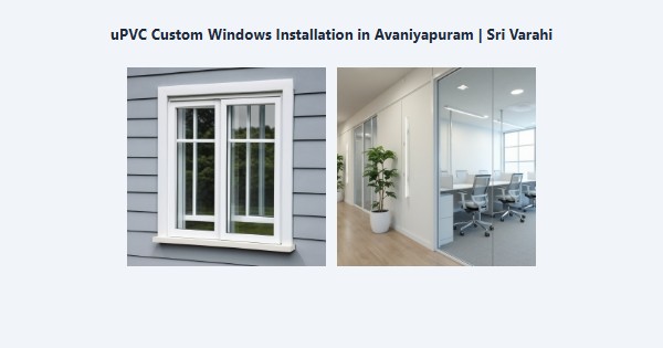 Best uPVC Custom Windows Installation in Avaniyapuram, Madurai | Sri Varahi