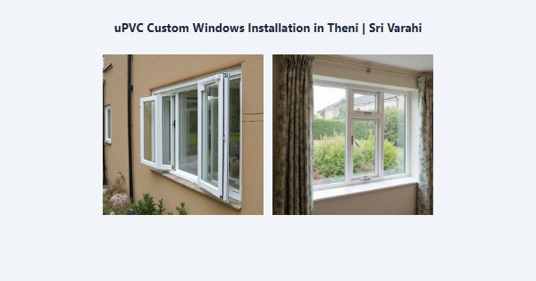 Best uPVC Custom Windows Installation in Theni | Sri Varahi