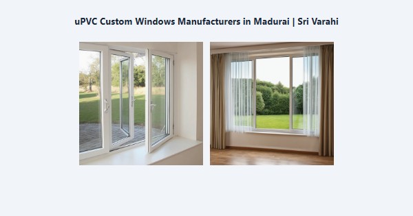 Best uPVC Custom Windows Manufacturers in Madurai | Sri Varahi