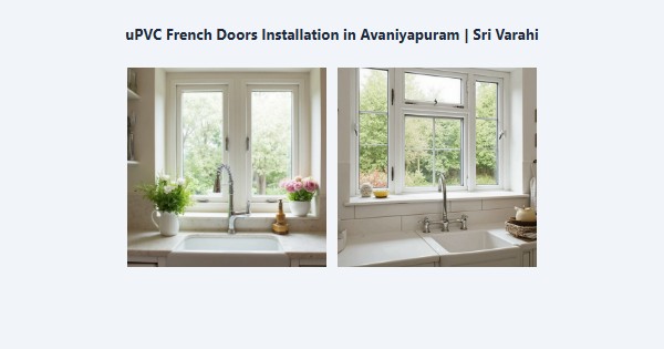 Best uPVC French Doors Installation in Avaniyapuram, Madurai | Sri Varahi