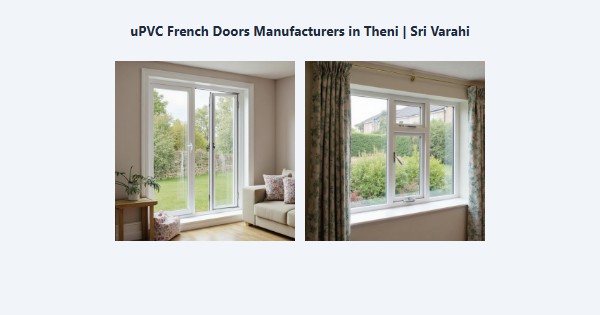 Best uPVC French Doors Manufacturers in Theni | Sri Varahi