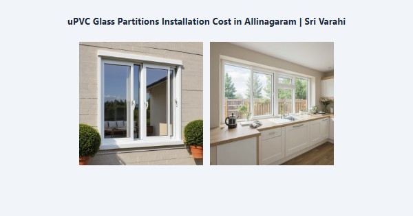 Best uPVC Glass Partitions Installation Cost in Allinagaram, Theni | Sri Varahi