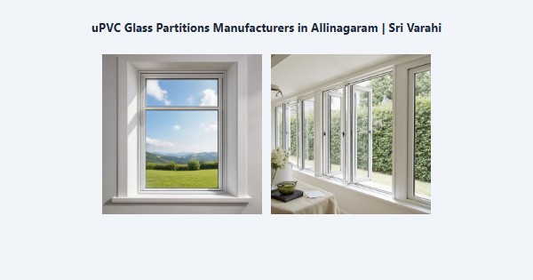 Best uPVC Glass Partitions Manufacturers in Allinagaram, Theni | Sri Varahi