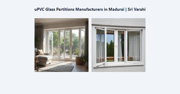 Best uPVC Glass Partitions Manufacturers in Madurai | Sri Varahi