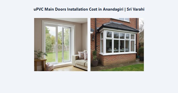 Best uPVC Main Doors Installation Cost in Anandagiri, Kodaikanal | Sri Varahi