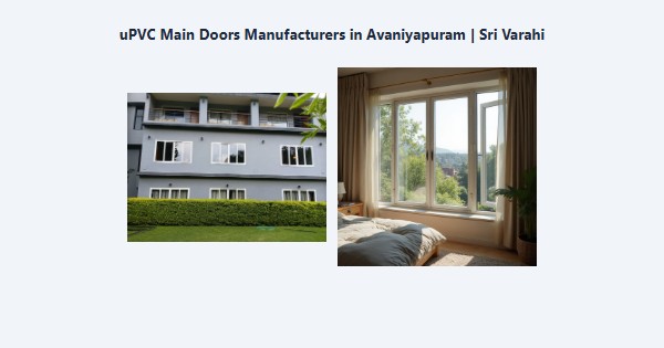 Best uPVC Main Doors Manufacturers in Avaniyapuram, Madurai | Sri Varahi
