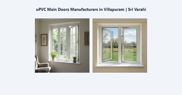 Best uPVC Main Doors Manufacturers in Villapuram, Madurai | Sri Varahi