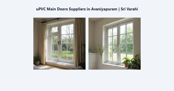 Best uPVC Main Doors Suppliers in Avaniyapuram, Madurai | Sri Varahi
