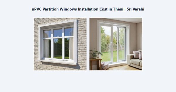 Best uPVC Partition Windows Installation Cost in Theni | Sri Varahi