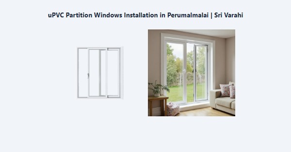 Best uPVC Partition Windows Installation in Perumalmalai, Kodaikanal | Sri Varahi