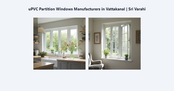 Best uPVC Partition Windows Manufacturers in Vattakanal, Kodaikanal | Sri Varahi