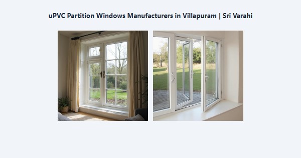 Best uPVC Partition Windows Manufacturers in Villapuram, Madurai | Sri Varahi