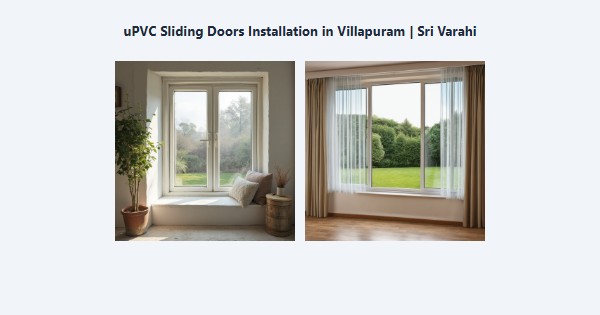 Best uPVC Sliding Doors Installation in Villapuram, Madurai | Sri Varahi