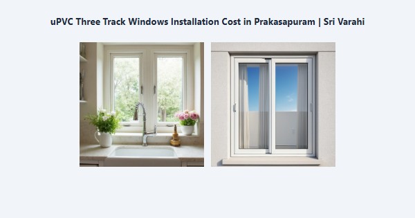 Best uPVC Three Track Windows Installation Cost in Prakasapuram, Kodaikanal | Sri Varahi