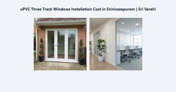 Best uPVC Three Track Windows Installation Cost in Srinivasapuram, Kodaikanal | Sri Varahi
