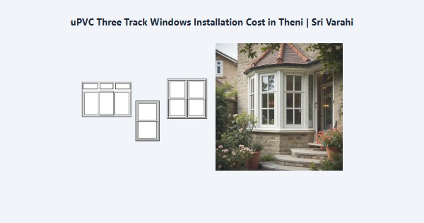 Best uPVC Three Track Windows Installation Cost in Theni | Sri Varahi