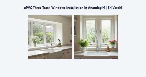 Best uPVC Three Track Windows Installation in Anandagiri, Kodaikanal | Sri Varahi