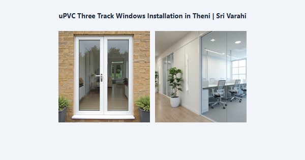 Best uPVC Three Track Windows Installation in Theni | Sri Varahi