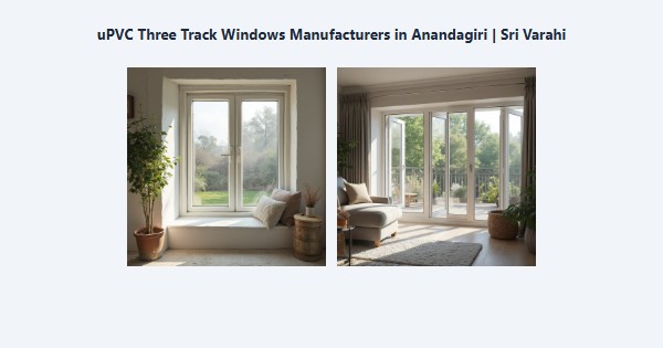 Best uPVC Three Track Windows Manufacturers in Anandagiri, Kodaikanal | Sri Varahi