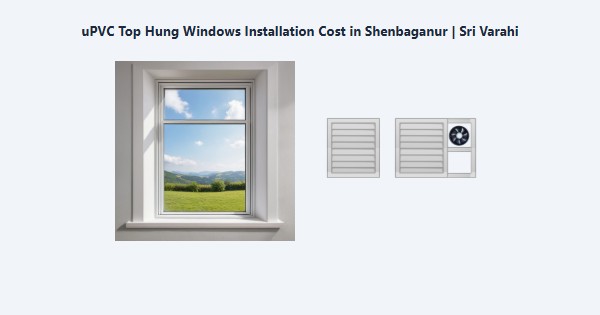 Best uPVC Top Hung Windows Installation Cost in Shenbaganur, Kodaikanal | Sri Varahi