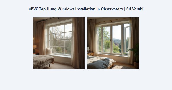 Best uPVC Top Hung Windows Installation in Observatory, Kodaikanal | Sri Varahi