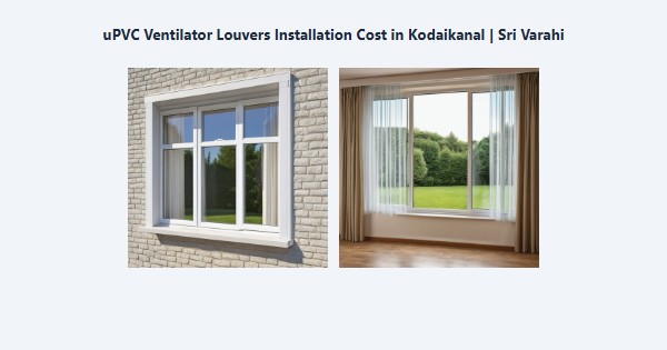 Best uPVC Ventilator Louvers Installation Cost in Kodaikanal | Sri Varahi