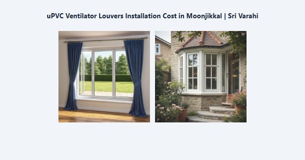Best uPVC Ventilator Louvers Installation Cost in Moonjikkal, Kodaikanal | Sri Varahi