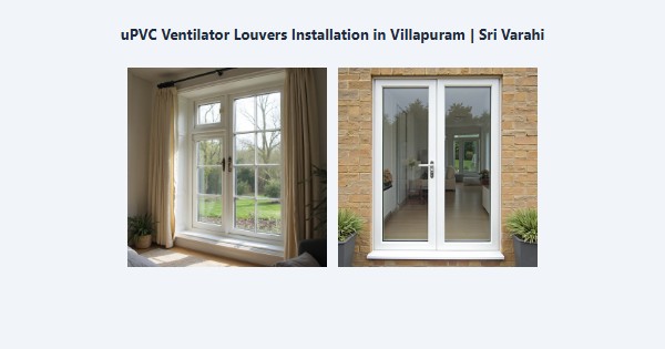 Best uPVC Ventilator Louvers Installation in Villapuram, Madurai | Sri Varahi