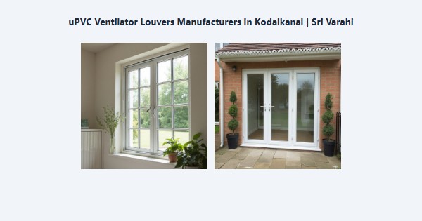 Best uPVC Ventilator Louvers Manufacturers in Kodaikanal | Sri Varahi