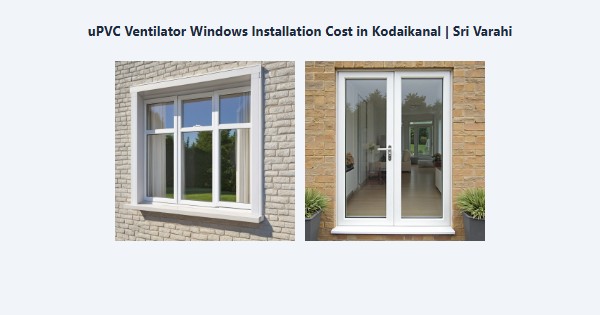 Best uPVC Ventilator Windows Installation Cost in Kodaikanal | Sri Varahi
