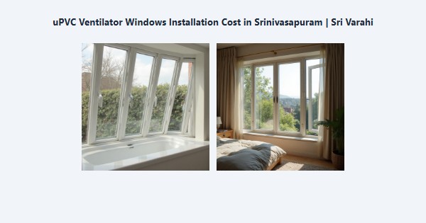 Best uPVC Ventilator Windows Installation Cost in Srinivasapuram, Kodaikanal | Sri Varahi