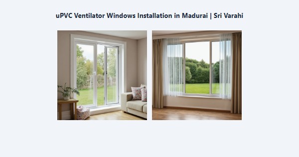Best uPVC Ventilator Windows Installation in Madurai | Sri Varahi
