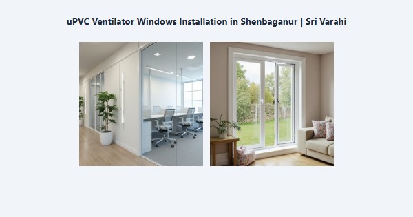 Best uPVC Ventilator Windows Installation in Shenbaganur, Kodaikanal | Sri Varahi