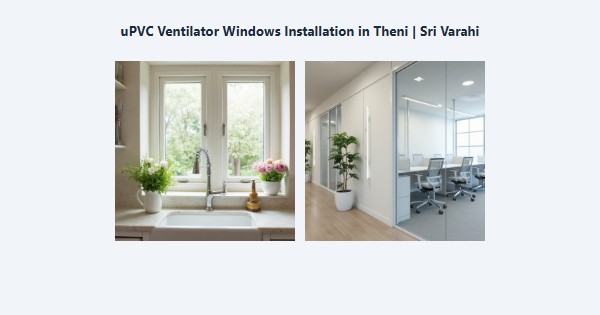 Best uPVC Ventilator Windows Installation in Theni | Sri Varahi