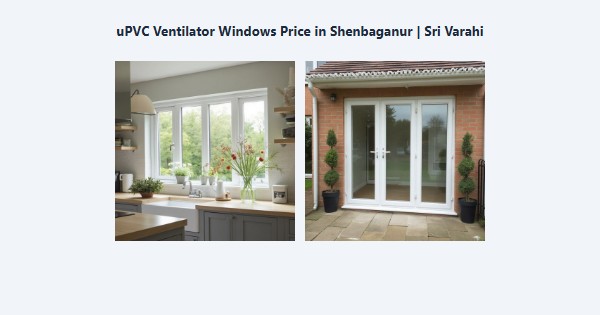 Best uPVC Ventilator Windows Price in Shenbaganur, Kodaikanal | Sri Varahi
