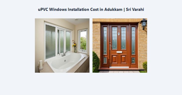 Best uPVC Windows Installation Cost in Adukkam, Kodaikanal | Sri Varahi