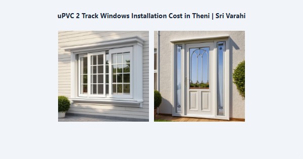 Cheap uPVC 2 Track Windows Installation Cost in Theni | Sri Varahi