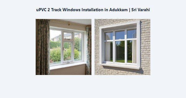 Cheap uPVC 2 Track Windows Installation in Adukkam, Kodaikanal | Sri Varahi