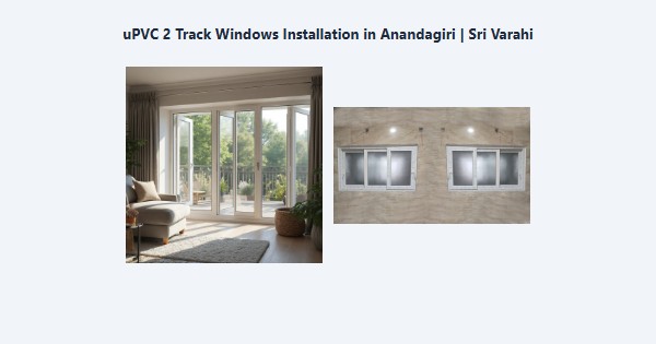 Cheap uPVC 2 Track Windows Installation in Anandagiri, Kodaikanal | Sri Varahi