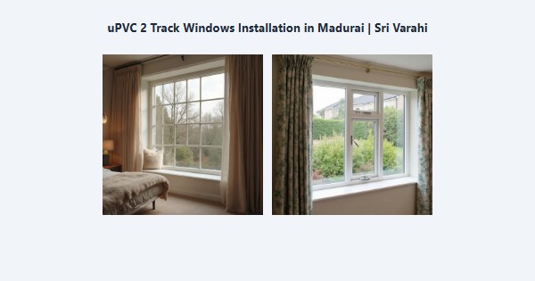 Cheap uPVC 2 Track Windows Installation in Madurai | Sri Varahi